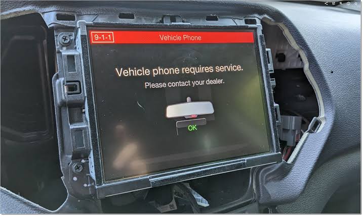 Vehicle Phone Requires Service Jeep